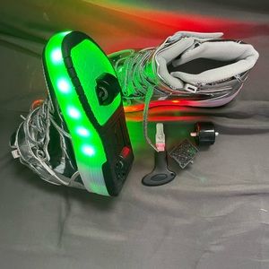 Lxso Roller Skate Shoes Girls Boys LED Light Up Wheel Shoes Sport Sneaker unisex